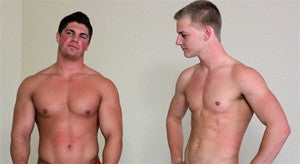 Dominic Tak Flex flexing pose chest pecs arms abs thighs muscle worship