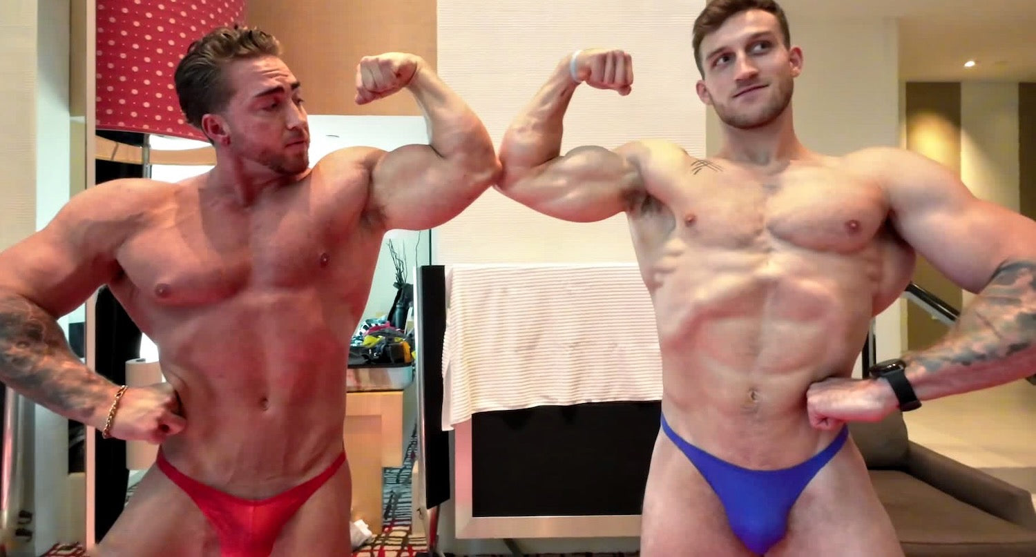 flexing comparison Cason and Brando