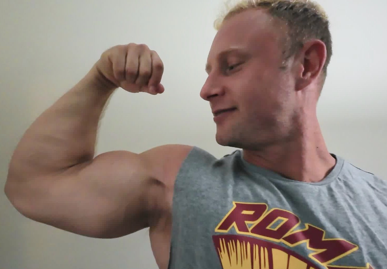 Meaty flexing bicep