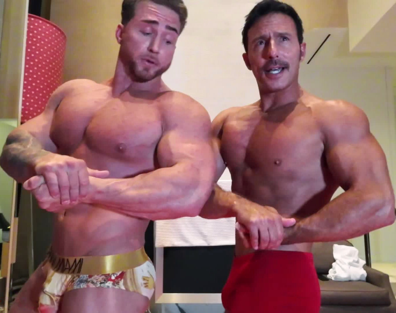 side by side flexing thunders