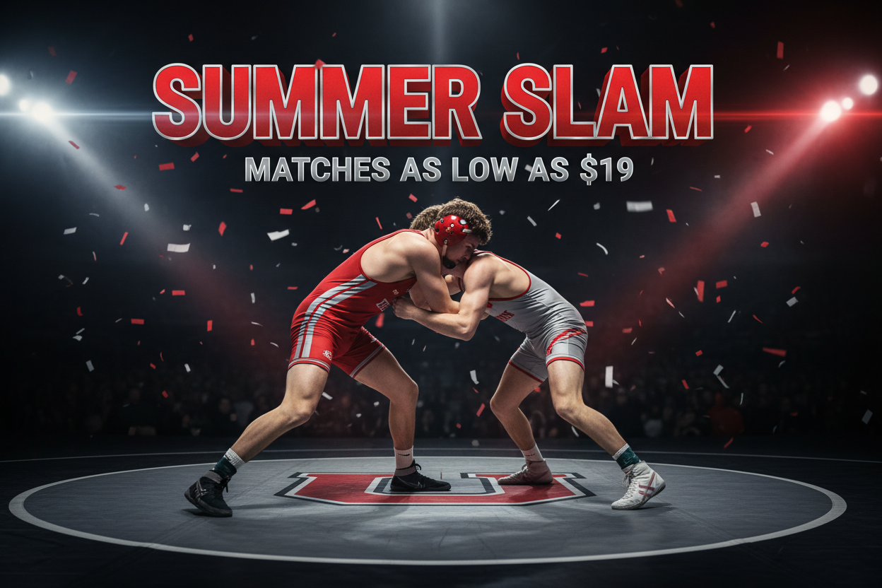 Summer Slam Matches Promo Sign