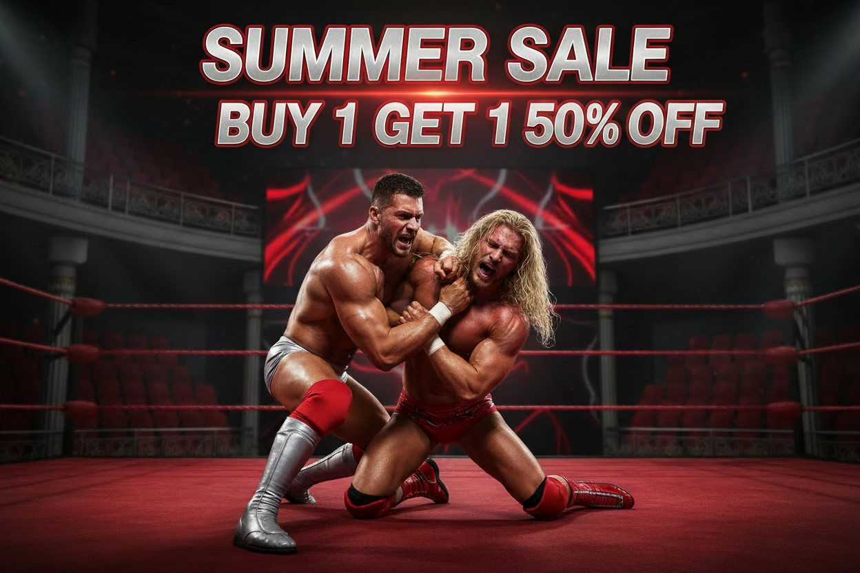 Summer Wrestling Sale Buy 1 Get 1 50% Off