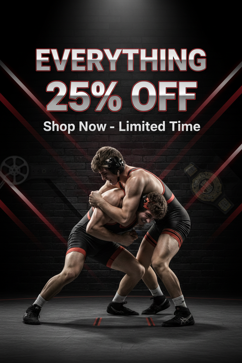 Wrestling 25% Off Banner