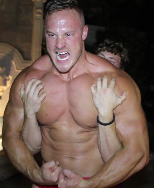 muscular guys dominating little guys