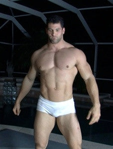 Vinny flex pose chest pecs abs arms