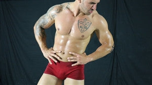 Anarchy flex pose chest pecs abs