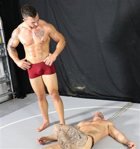 Archer anarchy pose dominate humiliate chest abs 