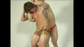 kyle stevens big sexy wrestling full nelson submission hold submit