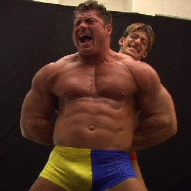 Zman Johnny Bravo bodybuilder pecs chest abs arms