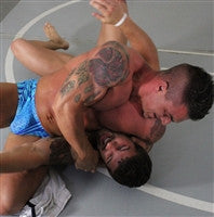 Big Sexy Braden Charron headlock tattoos arms biceps