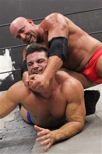 Brute chokes Brian Cage big arms biceps shoulders