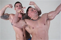 Big Sexy Specimen bicep flex bodybuilder pecs chest abs