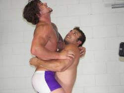 big sexy rocky brick lift and carry bearhug submission hold submit 