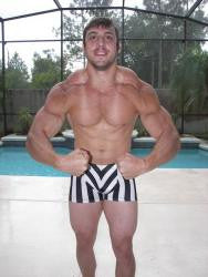 rocky brick flex pose most muscular muscle worship arms abs chest pecs