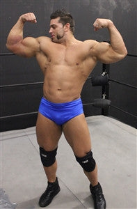 Brian Cage bodybuilder flex double arm big biceps chest pecs abs