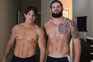 Zman Big Sexy pecs chest arms pecs biceps abs tattoos beard