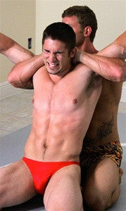 Python archer full Nelson submission hold submit abs chest pecs 