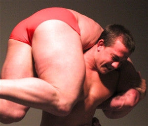 Luger Atom firemans carry thighs lift legs