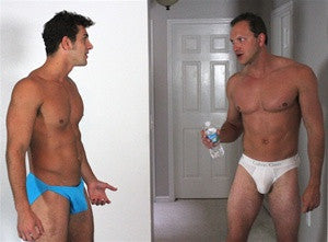 Geo Ken face off pecs chest tan abs arms