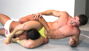 Dominic Angelo head scissors pecs chest abs