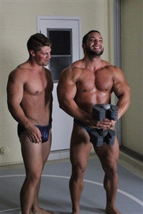 Dominic Dozer flex pecs chest abs muscle worship