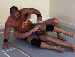 Dozer and Uno wreslte bearhug bodyscissors submission hold
