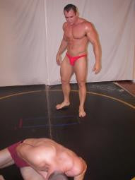 Marco Sebastian victory pose submission submits pecs chest abs