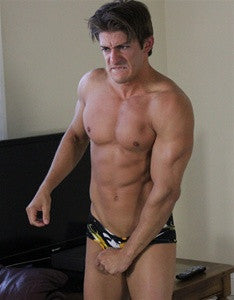 Zman shows off his chest, arms, and abs in Thunders Arena