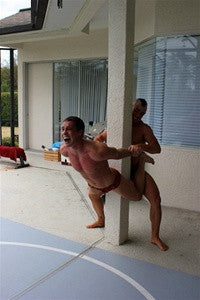 Cameron Matthews Lex surfboard stretch submission hold submit 