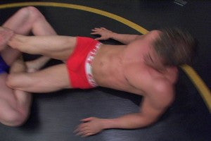 Angel in leg lock abs chest pecs thighs