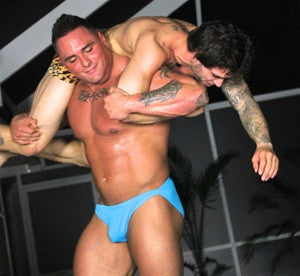 Specimen Angel firemans carry abs pecs 