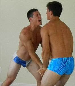 Angel grappling Jackson arms bicep fight