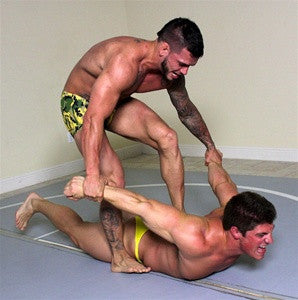 Dominic angel surfboard stretch submission hold submit 