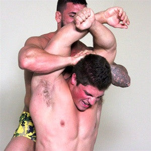 Dominic angel full Nelson submission hold submit torture neck chest pecs
