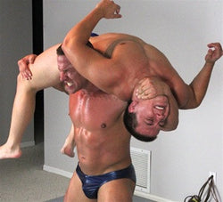 Atom muscles Lift and carry torture rack submission hold 