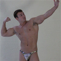 Frey flex pose abs arms chest biceps showoff