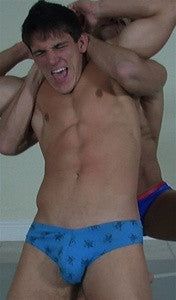 Man full nelson Cody pecs abs biceps