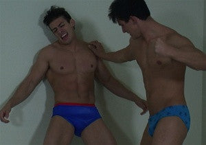 Cody punishes Zman spar grapple pecs arms