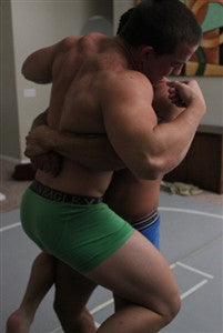 Eric fury atom lift and carry bearhug submission hold 