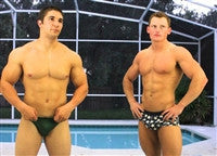 Python red Muscle worship flex flexing pose bicep chest pecs abs 