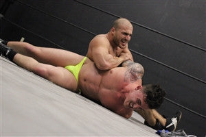 Dirty Daddy pins Marco pecs abs 