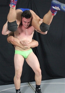 Marco lifts Brian cage bearhug carry