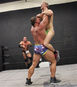 Johnny Bravo lifts TAK choke bodybuilder arms bicep