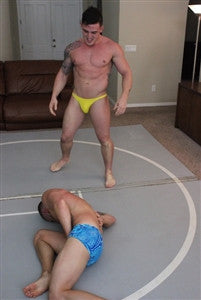 Marco Archer victory pose abs pecs