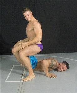 Logan Javy D Boston crab submission hold submit leg back 