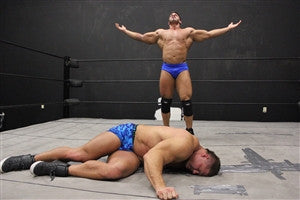 Johnny Bravo Brian Cage dominate flex pose abs chest pecs arms muscle worship beatdown Thunders 