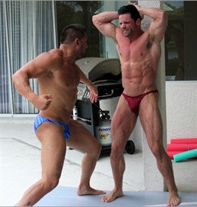 Lance Romance Mario abdominal punch pecs chest arms