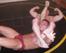 diesel kyle headscissors armbar arm submission flexing arms biceps muscle worship