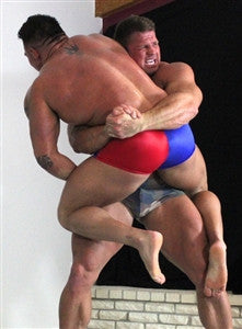 Johnny Bravo Specimen bearhug lift carry back thighs