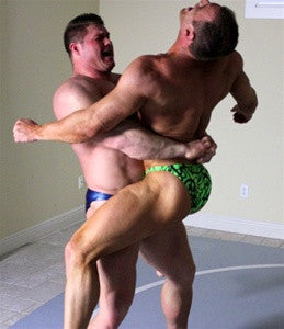 Johnny Bravo Coupe lift and carry bearhug submission hold submit